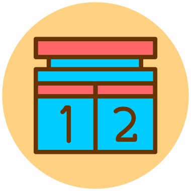 Hediye. Web simgesi basit illüstrasyon