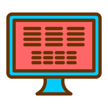 izleyici ikon vektör illüstrasyonu