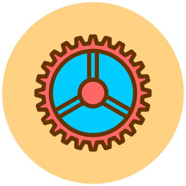 Teçhizat Web simgesi basit illüstrasyon