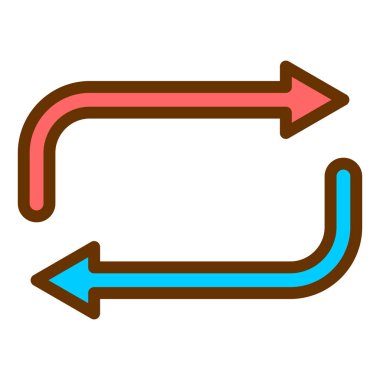 Ok. Web simgesi basit illüstrasyon