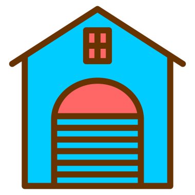 Ev. Web simgesi basit illüstrasyon