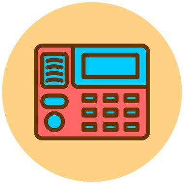 hesap makinesi düz vektör simgesi