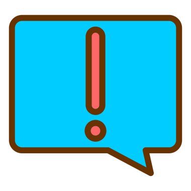 Sohbet mesajı vektör illüstrasyonu