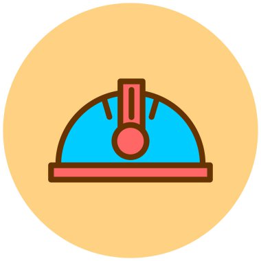 Miğfer. Web simgesi basit tasarım