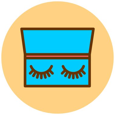 Yüz maskesi. Basit resimleme