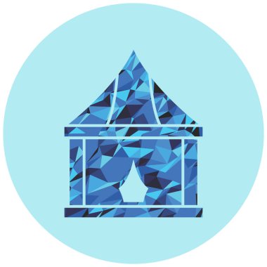 Beyaz arka planda izole edilmiş ev simgesi. vektör illüstrasyonu