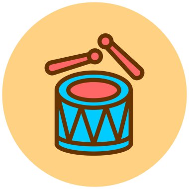 davul. Web simgesi basit tasarım