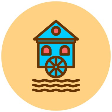 Basit deniz simgesinin vektör çizimi