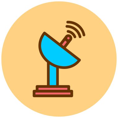 Uydu anteni. Basit resimleme