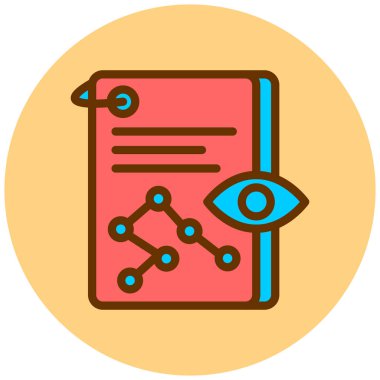 Rapor ver. Web simgesi basit illüstrasyon