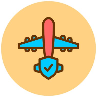 Uçak. Web simgesi basit illüstrasyon