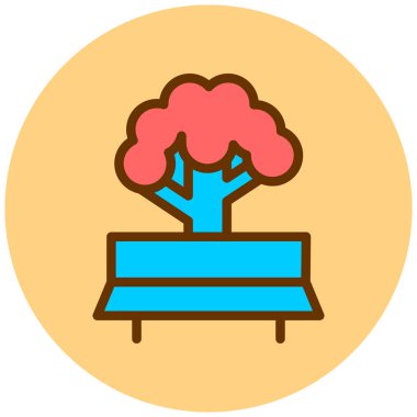 Ağaç. Web simgesi basit illüstrasyon