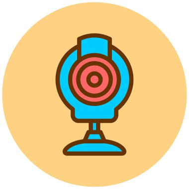 Web kamerası. Web simgesi basit illüstrasyon