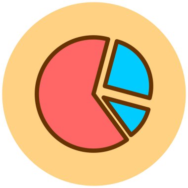 Pasta çizelgesi. Web simgesi