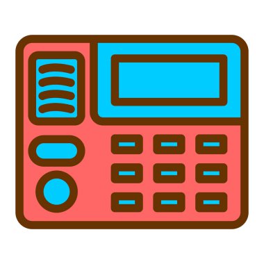 Hesap makinesi. Web simgesi basit illüstrasyon