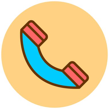 - Telefon. Web simgesi basit illüstrasyon