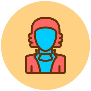 avatar. Web simgesi basit illüstrasyon