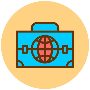 seyahat ve turizm vektör simgesi modern basit tasarım