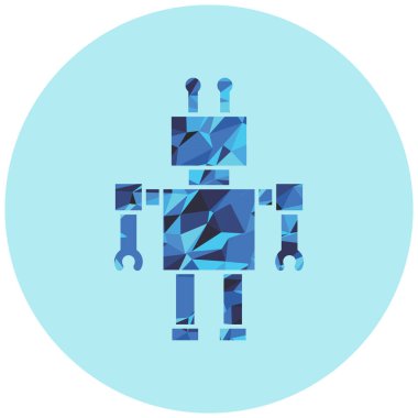 robot ikon vektör illüstrasyonu