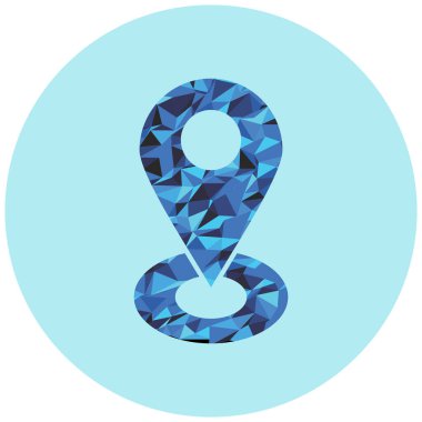 pin web simgesi vektör illüstrasyonu 