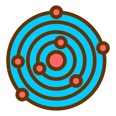 Dairesel bir simgenin vektör illüstrasyonu