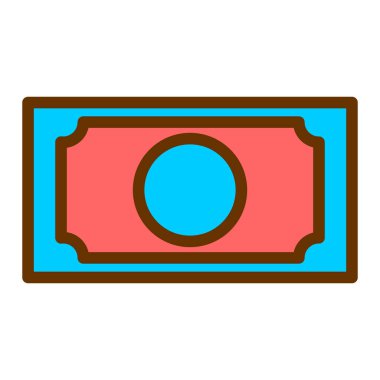 Para için. Web simgesi basit illüstrasyon