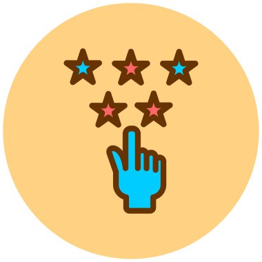 Yıldız. Web simgesi basit illüstrasyon