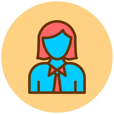 avatar. Web simgesi basit illüstrasyon