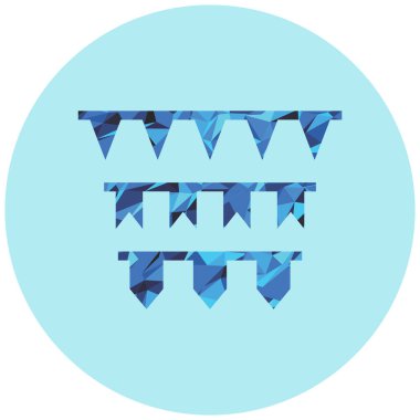 Parti ikonu. vektör illüstrasyonu