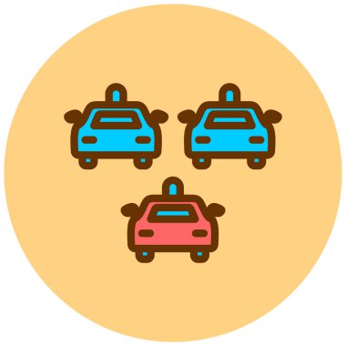 Taksi arabası. Web simgesi