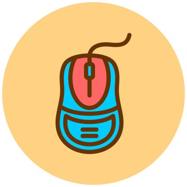 Fare. Web simgesi basit illüstrasyon