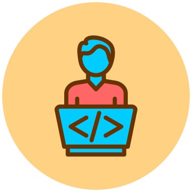 Kutusu olan bir kişinin vektör çizimi