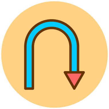 Ok. Web simgesi basit illüstrasyon