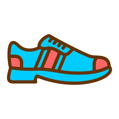 ayakkabı ikonu vektör illüstrasyonu