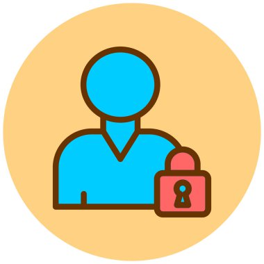 kullanıcı. Web simgesi basit illüstrasyon