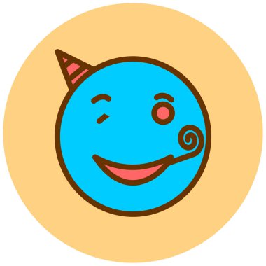 emoji. Web simgesi basit illüstrasyon