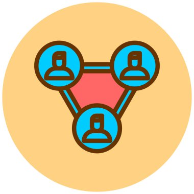 şebeke. Web simgesi basit illüstrasyon