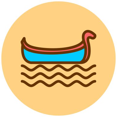 Tekne. Web simgesi basit illüstrasyon