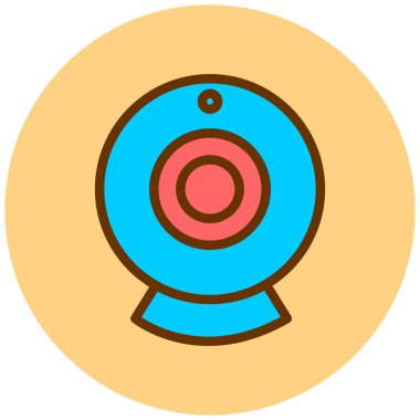 Web kamerası. Web simgesi basit illüstrasyon