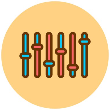 Dengeleyici. Web simgesi basit tasarım