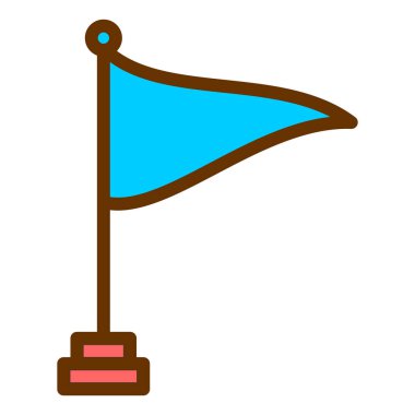 Bayrak. Web simgesi basit tasarım