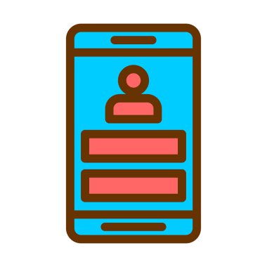 cep telefonu simgesi vektörü. İnce çizgi işareti. izole edilmiş sınır sembolü çizimi