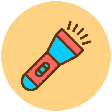 el feneri. Web simgesi basit illüstrasyon