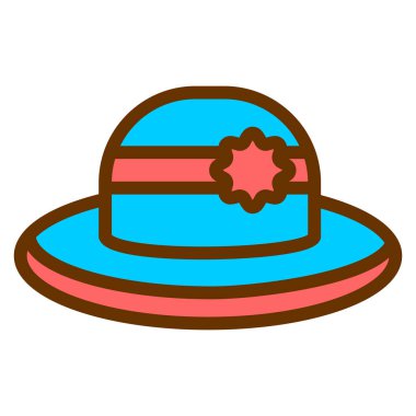 Şapka. Web simgesi basit illüstrasyon