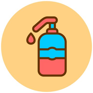 Sprey şişe simgesinin vektör illüstrasyonu