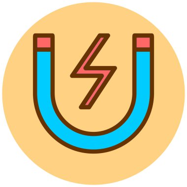 Mıknatıs Web simgesi basit illüstrasyon