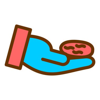 Bir kalp simgesinin vektör illüstrasyonu