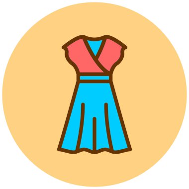 Elbise. Web simgesi basit illüstrasyon