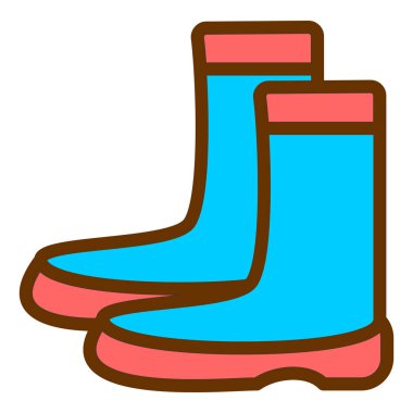 Çizmeler. Web simgesi basit illüstrasyon