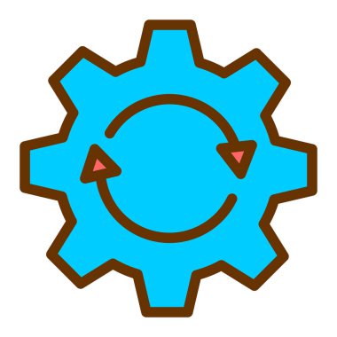 Teçhizat Web simgesi basit illüstrasyon